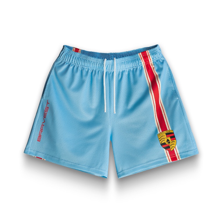 Pre-owned Bravest Studios Racing Shorts Blue