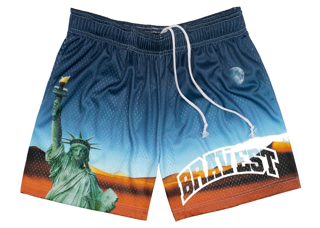 Pre-owned Bravest Studios Statue Of Liberty Shorts Multi