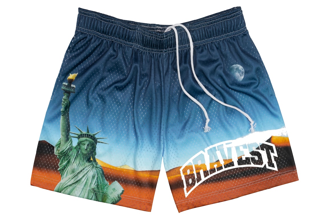 Pre-owned Bravest Studios Statue Of Liberty Shorts Multi