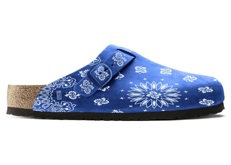 Bravest Studios Suede Paisley Clogs Blue Men's - Sneakers - US
