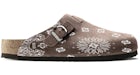 Bravest Studios Suede Paisley Clogs Chocolate