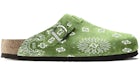 Bravest Studios Suede Paisley Clogs Olive