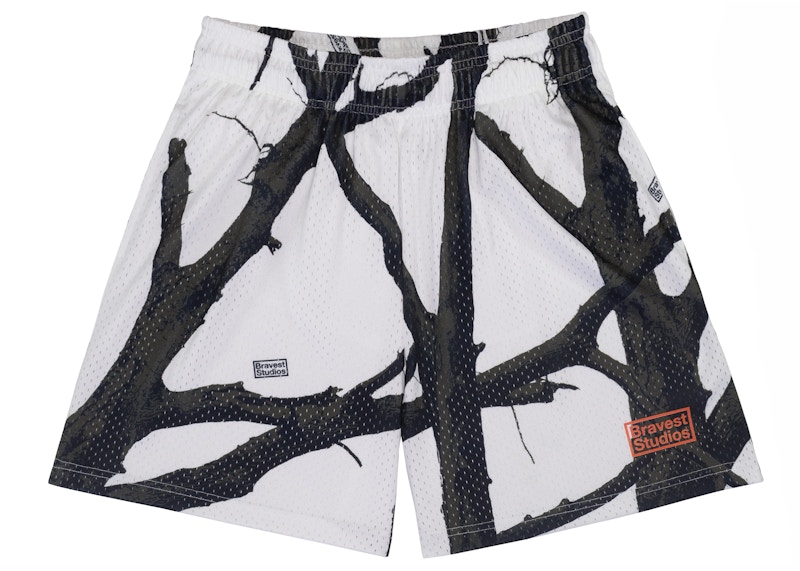 Bravest Studios Tree Camo Shorts White Men's - FW21 - US