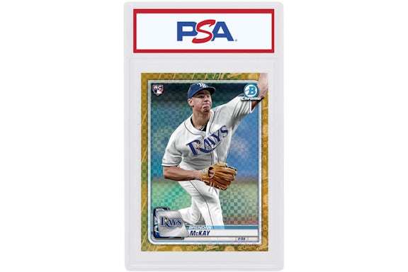 Brendan McKay 2020 Bowman Chrome X Rookie Gold X-Fractor /3 #80 (PSA or BGS Graded)