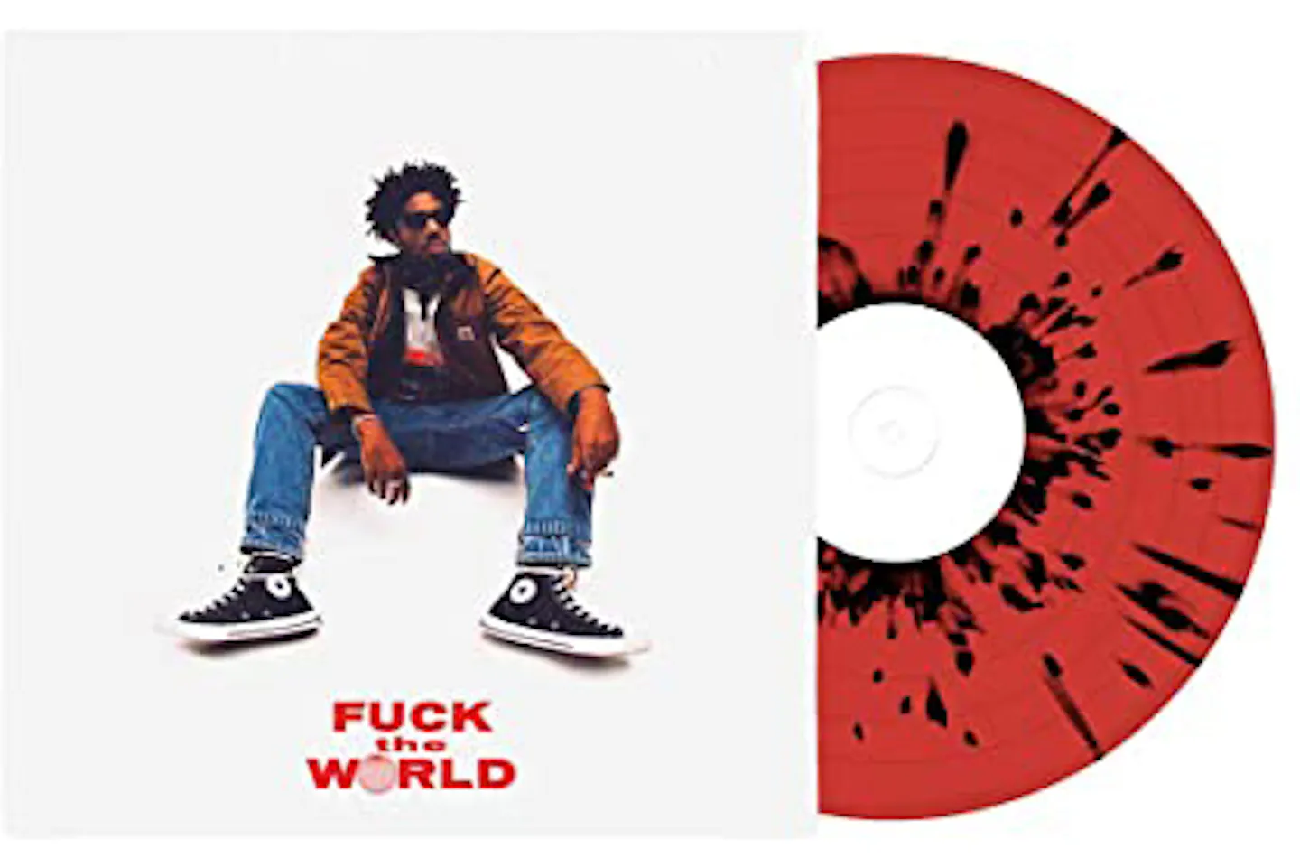 Brent Faiyaz Fuck The World Limited Edition LP Vinyl Red & Black Splatter