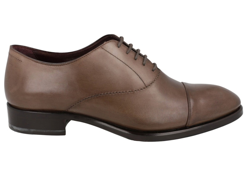 Brioni Vitello Leather Oxfords Rope