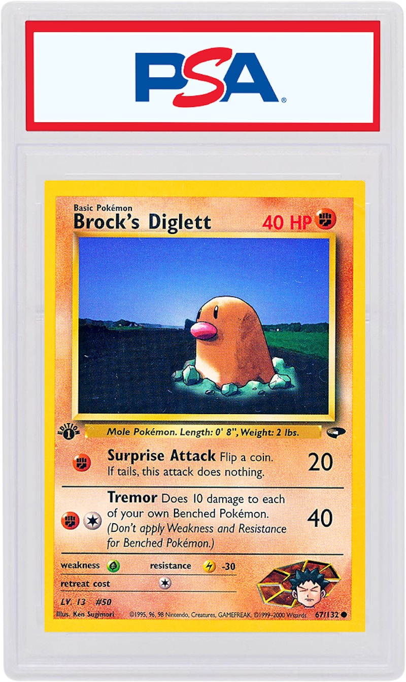 Brock's Diglett 2000 Pokemon TCG Gym Challenge 1st Edition #67/132