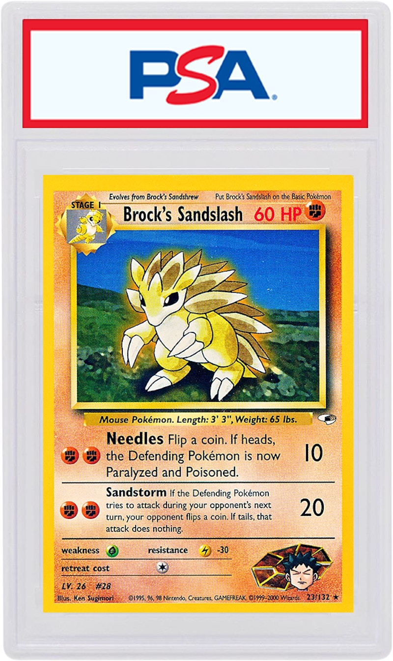 pokemon poker playing cards Brock's Vulpix 37/132 W Stamped Uncommon Pokemon Card Near Mint main image 0