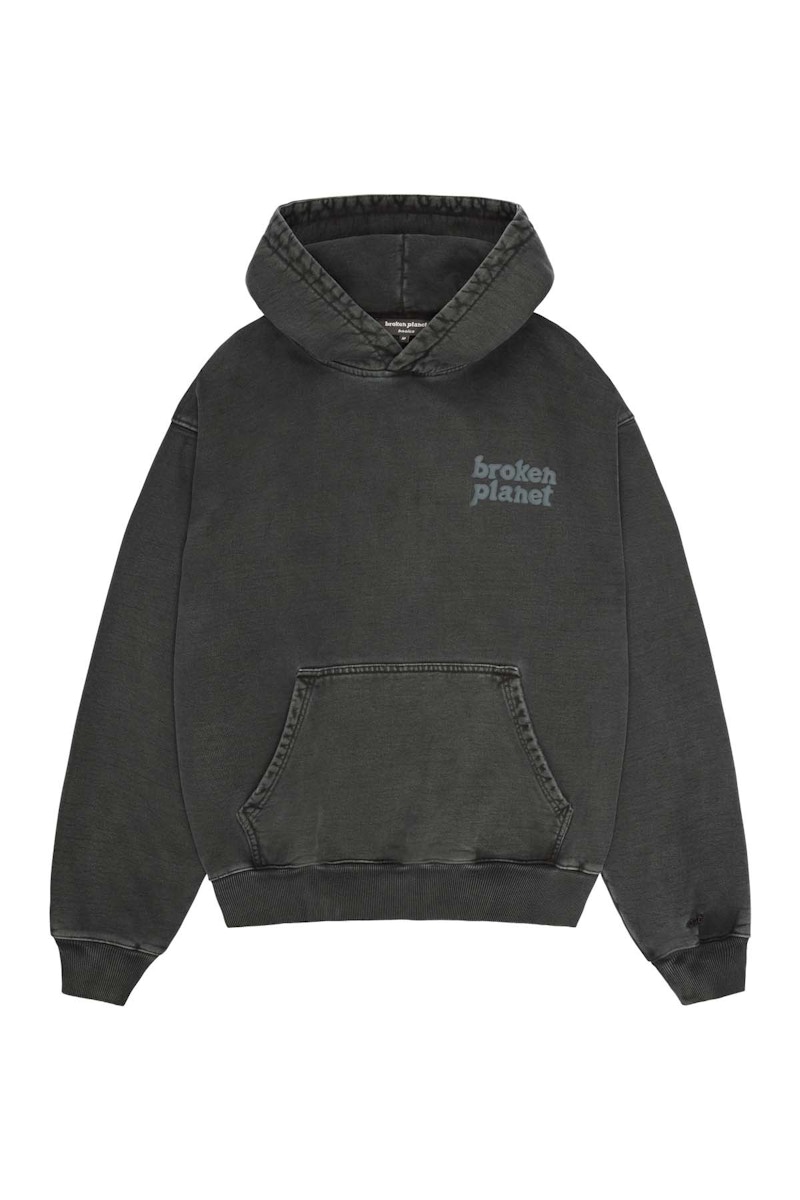 Broken Planet Basics Hoodie Washed Soot Black FW23 US