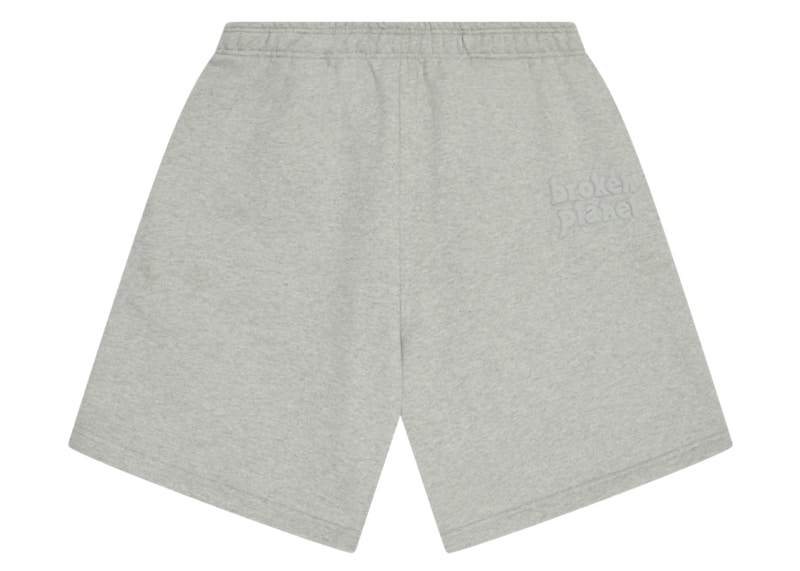 Pre-owned Broken Planet Men's Basics Shorts In Heather Grey