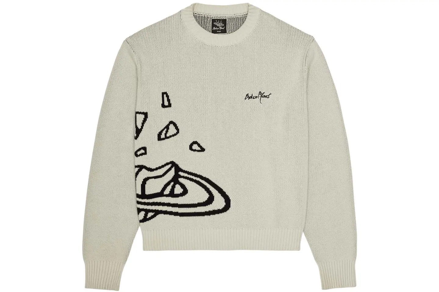Broken Broken Knit Sweater Bone White FW23 DE