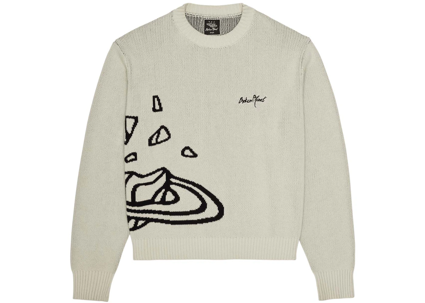 Broken Broken Knit Sweater Bone White FW23 US