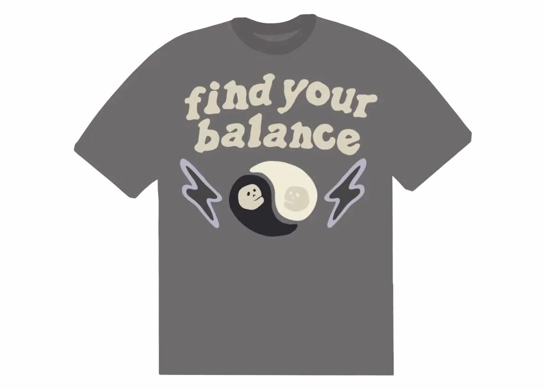 Pre-owned Broken Planet Find Your Balance T-shirt Ash Grey