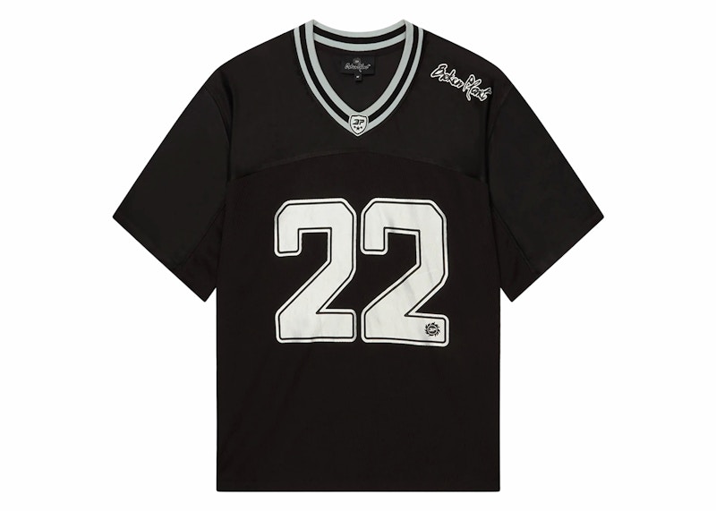 Broken Planet Football Jersey (FW24) Black/Silver Men's - US Broken Planet Football Jersey (FW24) Black/Silver Men's - US
