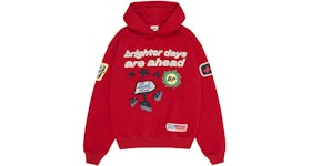 Broken Planet Brighter Days Are Ahead Hoodie Ruby Red