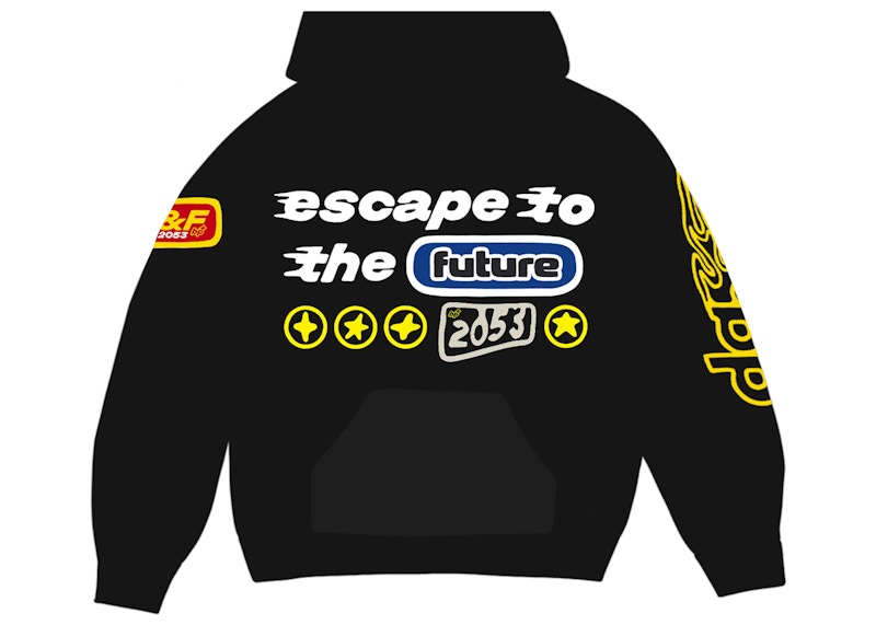 Broken Planet Escape To The Future Hoodie Soot Black Men's - FW23 - US