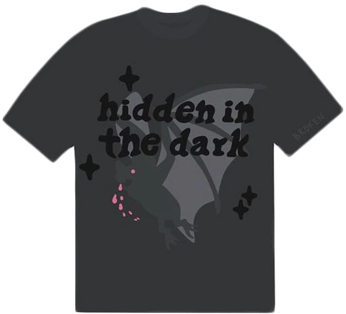 Broken Planet Market Hidden in The Dark T-Shirt Onyx Black