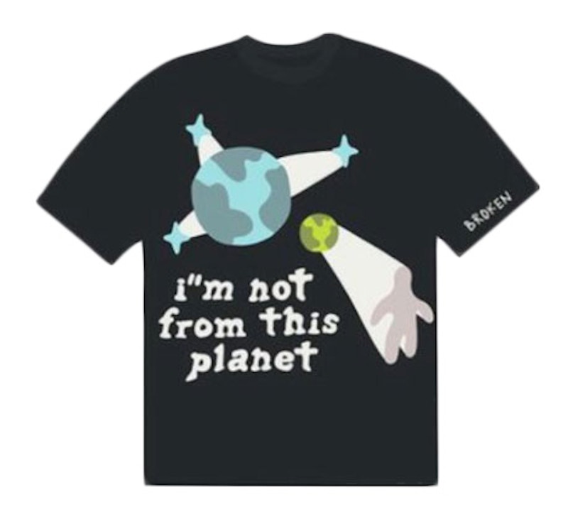 Broken Planet I'm Not From This Planet T-shirt Black Men's - US