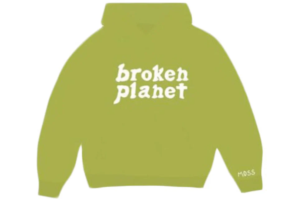 Broken Planet Logo Hoodie Lime