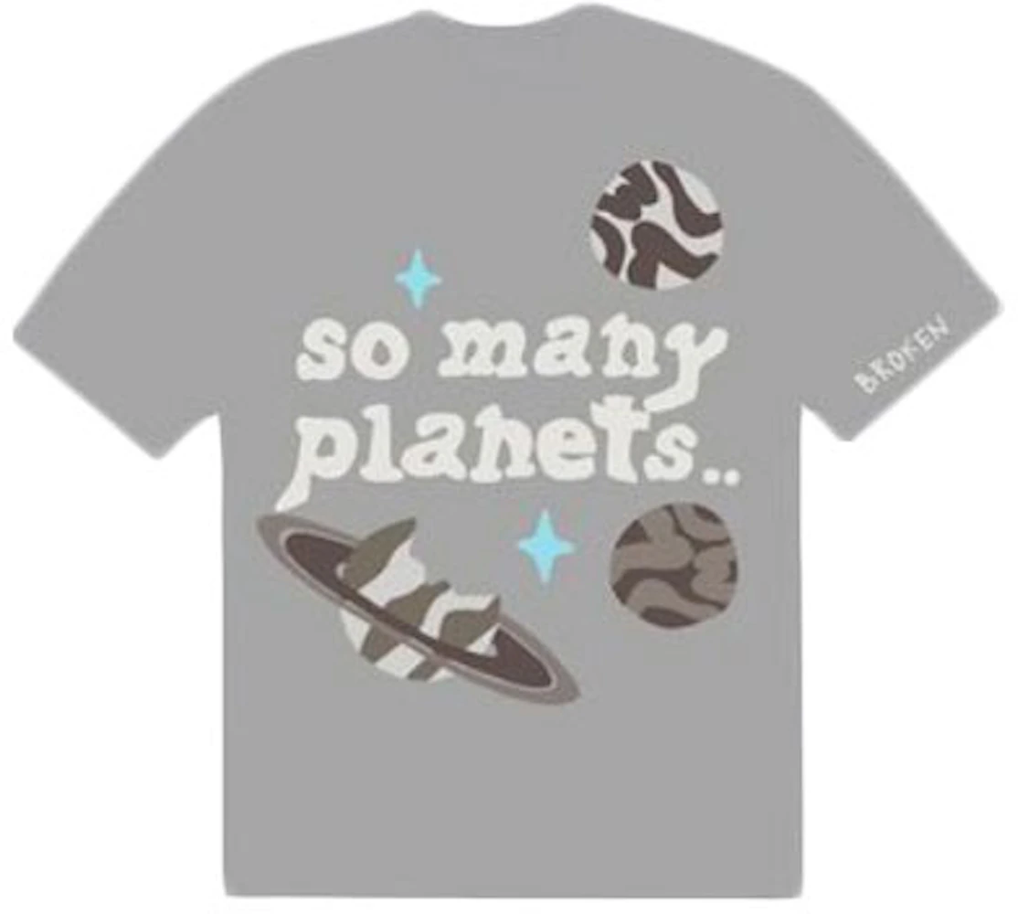 Broken Planet Market So Many Planets T-Shirt Grey