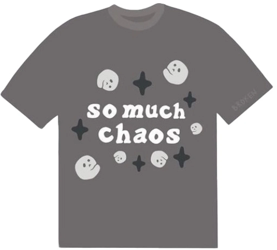 Broken Planet Market So Much Chaos T-Shirt Ash Grey