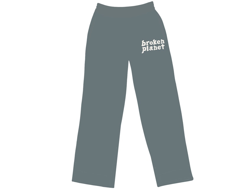 Pre-owned Broken Planet Men's Straight Leg Sweatpants In Moonstone