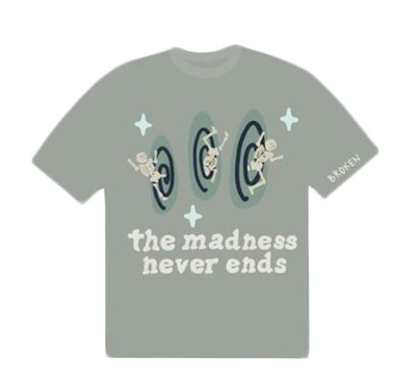 Broken Planet The Madness Never Ends T-shirt Grey メンズ - JP