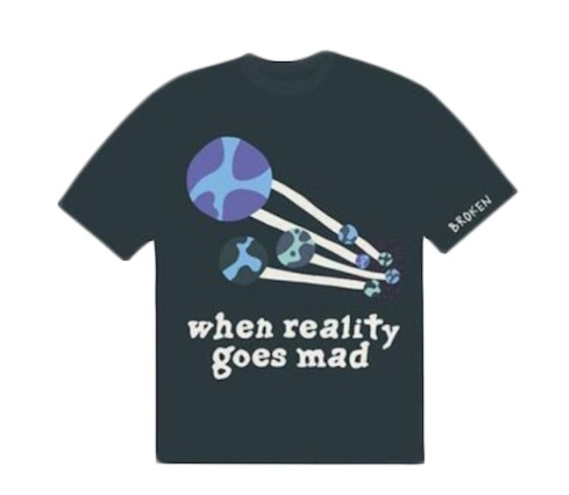Broken Planet Market When Reality Goes Mad T Shirt Navy Us
