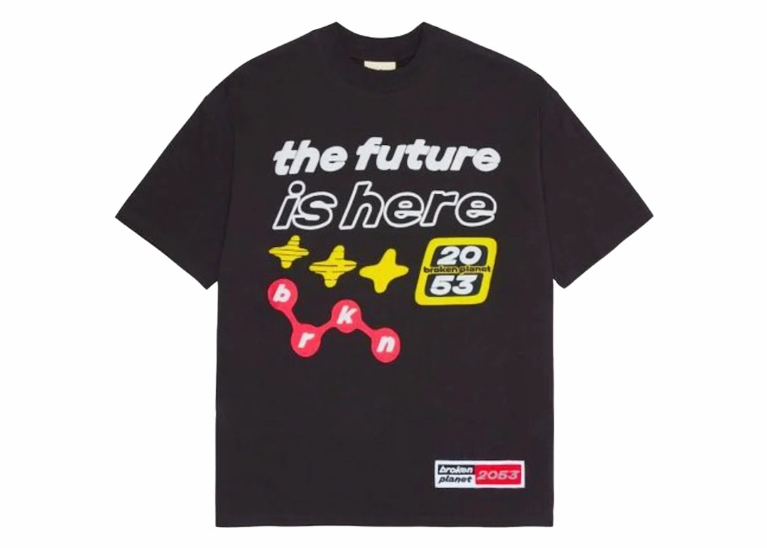 Pre-owned Broken Planet The Future Is Here T-shirt Black