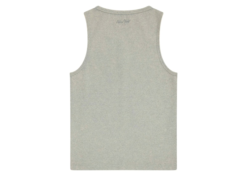 Broken Planet Washed Ribbed Tank Top Heather Grey Men's - SS24 - US