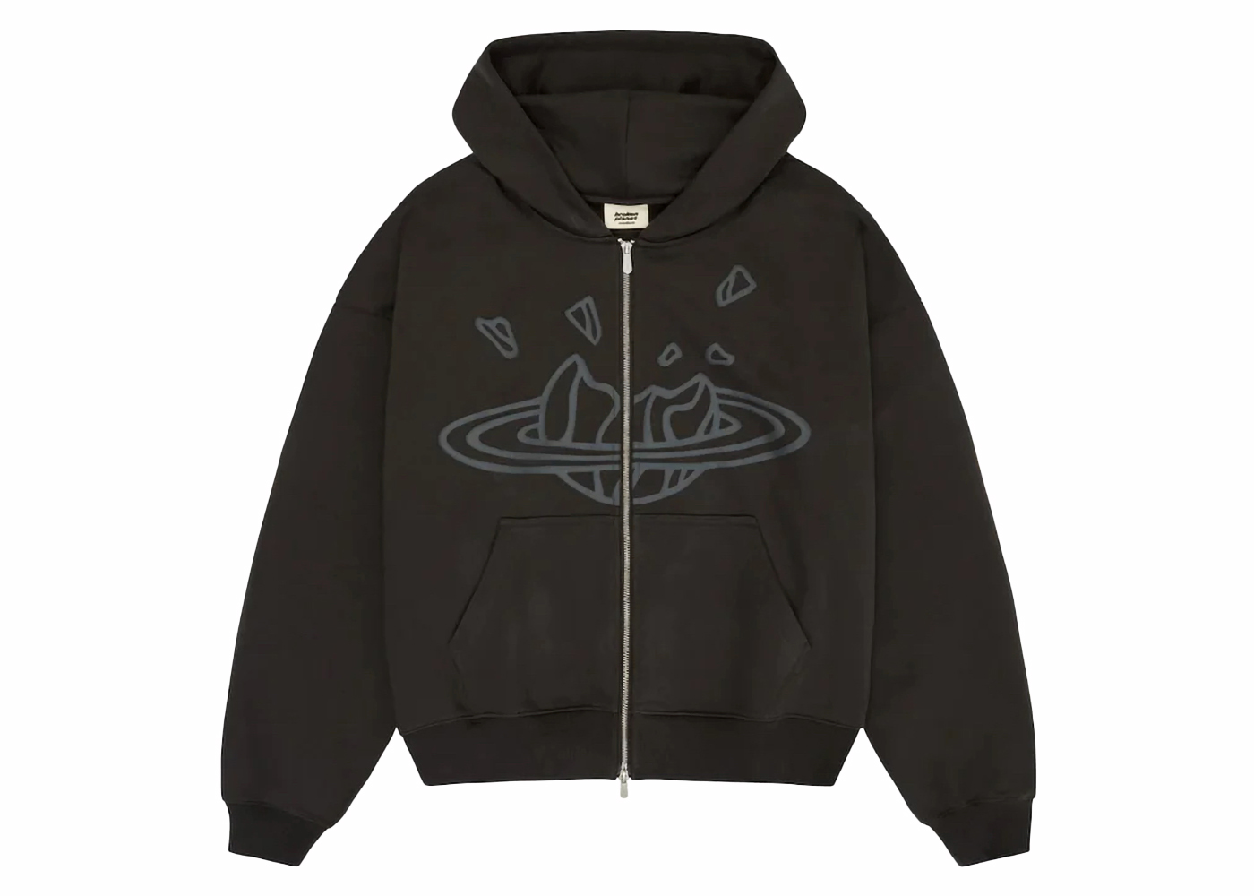 drew house cropped zip up hoodie black Men's - FW22 - US