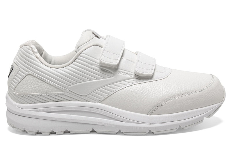 Pre-owned Brooks Men's Addiction Walker Vstrap 2 Triple Sneakers In White