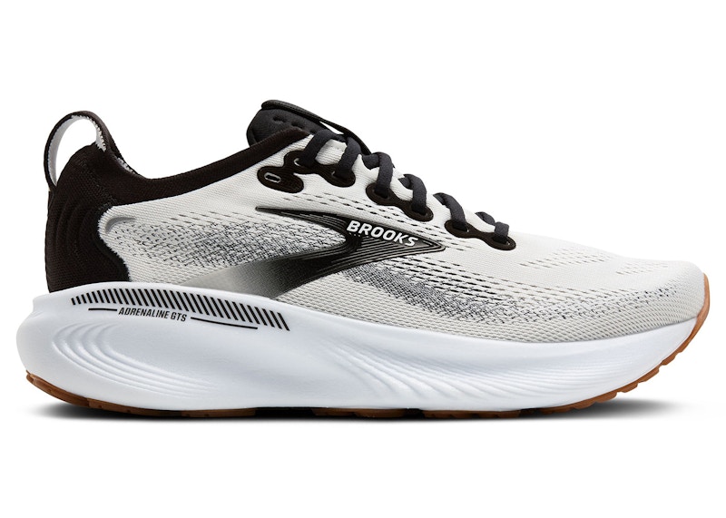 Brooks Adrenaline GTS 25 White Black Gum Men's - 110454-1D-189 - US
