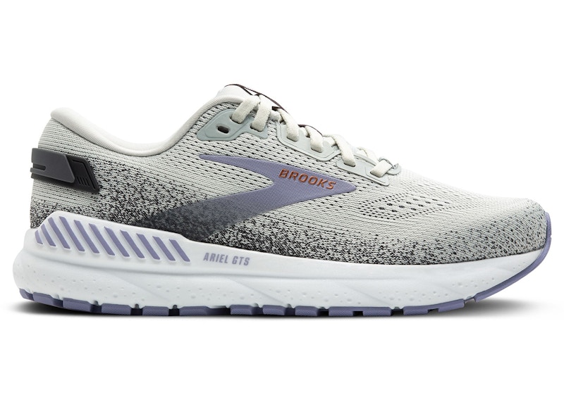 Pre-owned Brooks Ariel Gts 24 (women's) Sneakers In Mercury/ebony/sweet Lavender