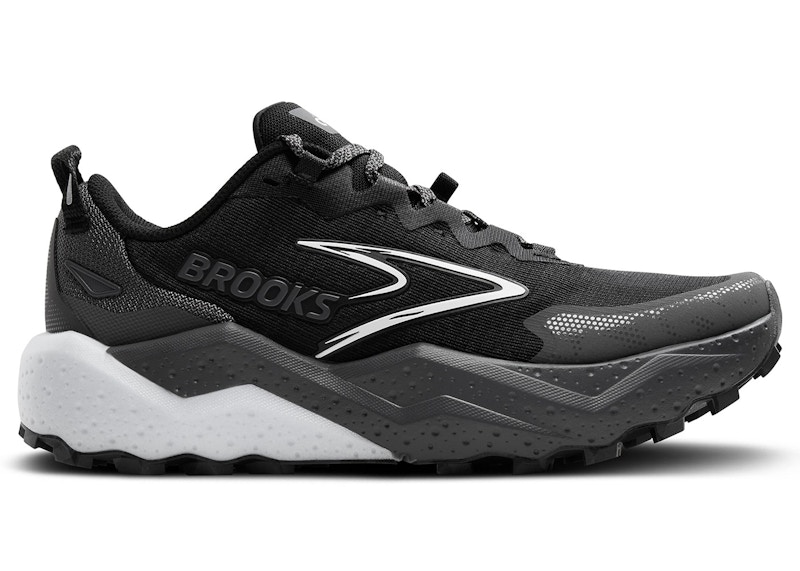 Pre-owned Brooks Caldera 8 (women's) Sneakers In Ened Pearl In Black/blackened Pearl/white