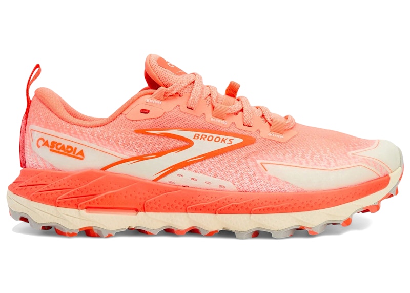 Brooks Cascadia 18 (Women's) Sneakers in Ember/Blue Wash/Flame