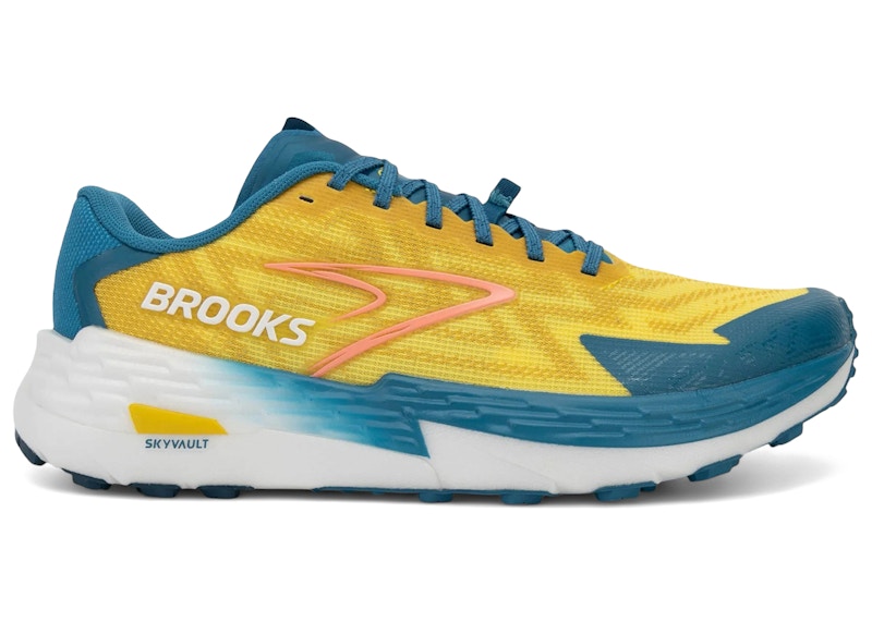 Men's Brooks Catamount 4 Sneakers in Quince/Celestial/Neo Ember