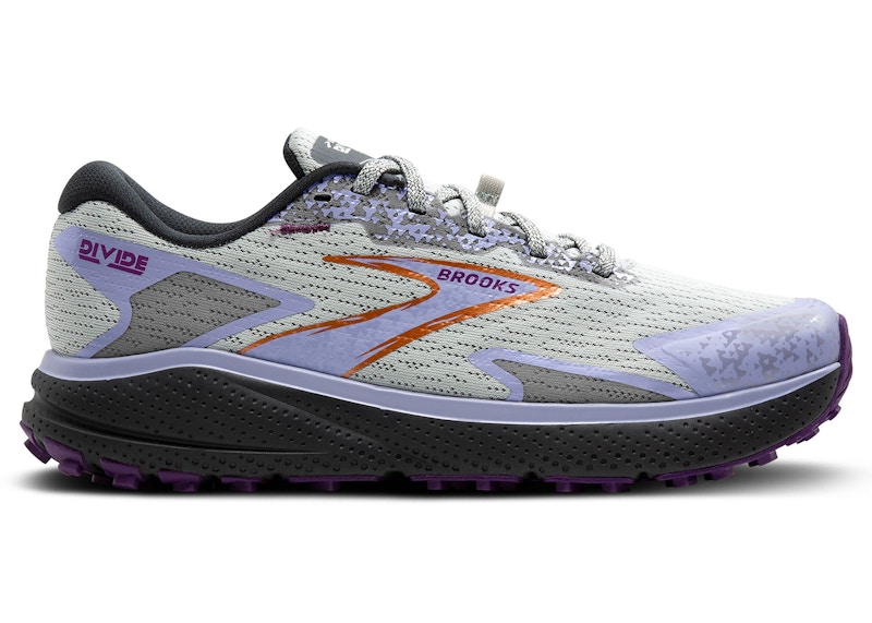 Pre-owned Brooks Divide 5 (women's) Sneakers In Mercury/ebony/sweet Lavender