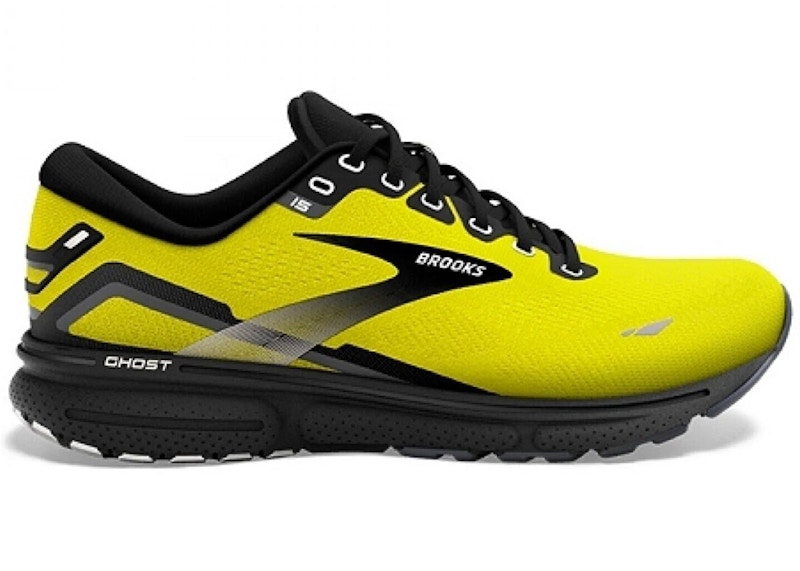 Pre-owned Brooks Men's Ghost 15 Sneakers In Nightlife/black/ebony