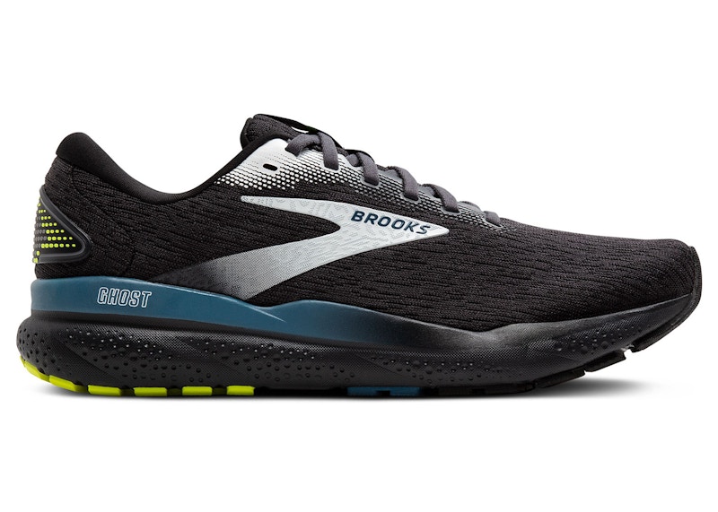 Pre-owned Brooks Men's Ghost 16 Sneakers In Black/ebony/blue