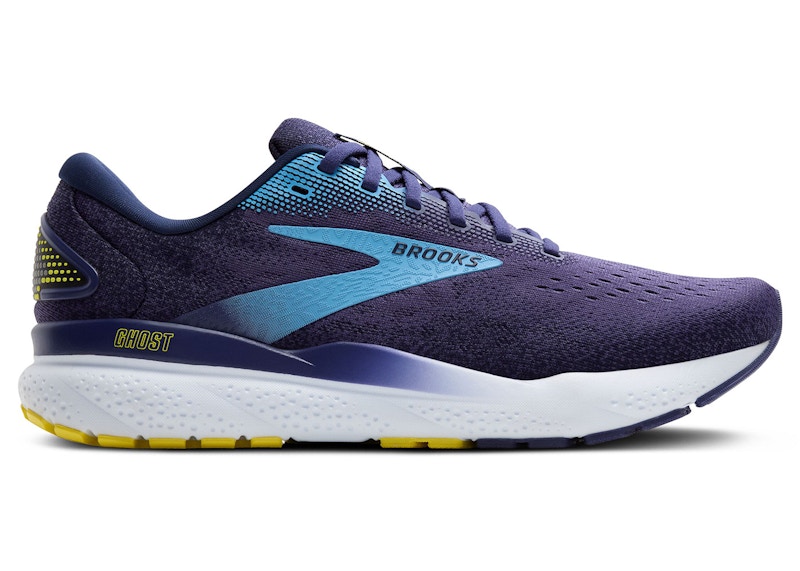 Brooks Ghost 16 Blue Bonnie Blue Yellow メンズ - 110418-1D Brooks Ghost 16 Blue Bonnie Blue Yellow メンズ - 110418-1D