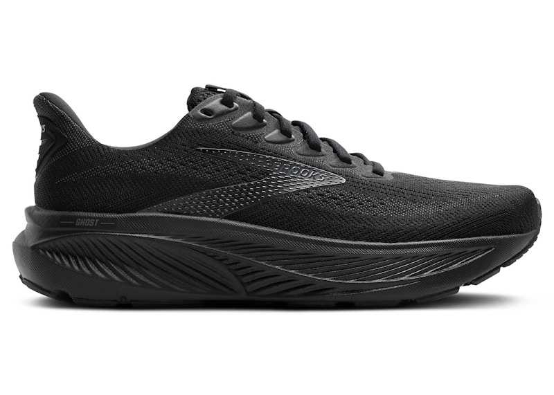 Pre-owned Brooks Men's Ghost 17 Sneakers In Black/ebony
