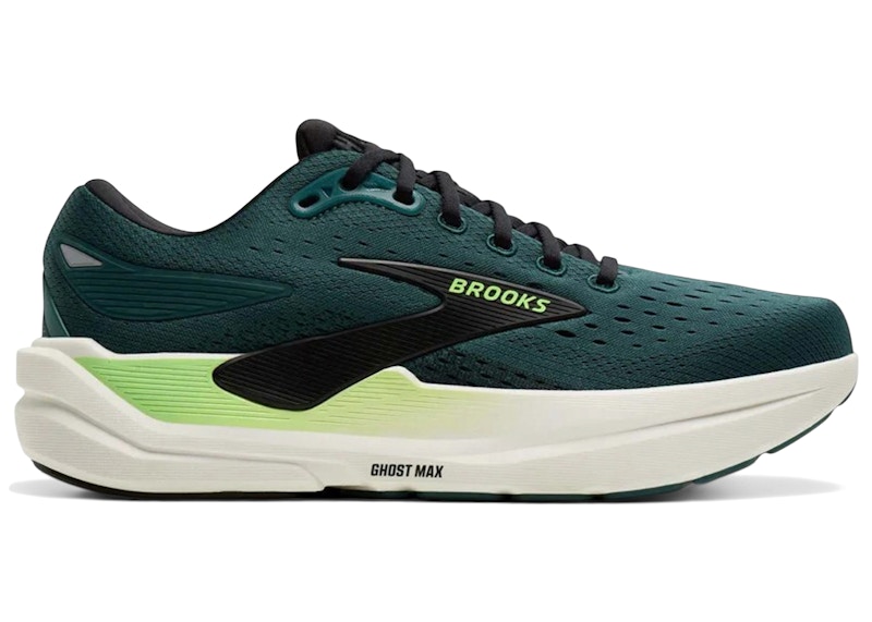 Men's Brooks Ghost Max 3 Sneakers in Atlantic Deep/Black/Green