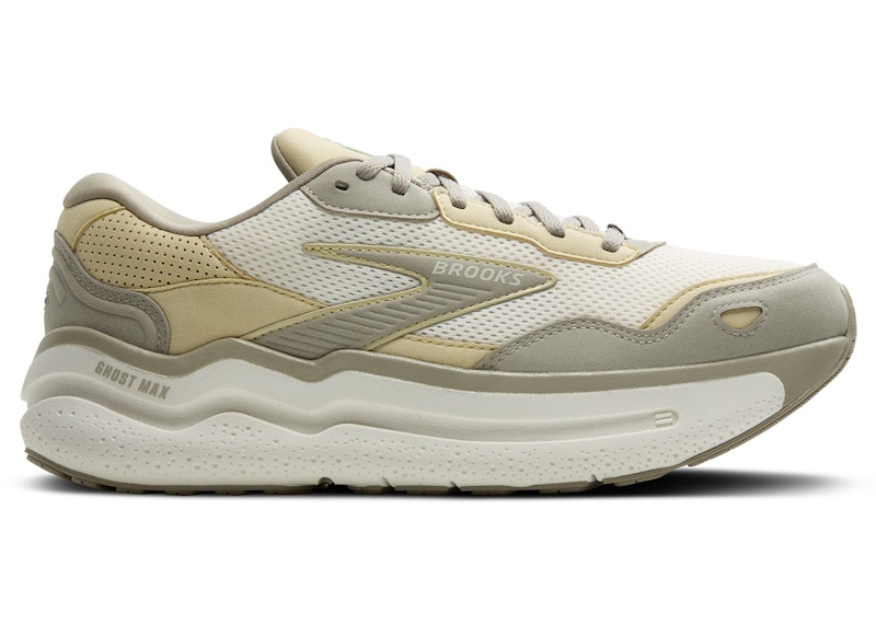 Pre-owned Brooks Men's Ghost Max Se Sneakers In London Fog/green Haze/coconut
