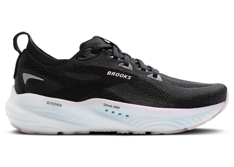 Pre-owned Brooks Glycerin 22 (women's) Sneakers In Black/orchid Ice/white In Multi