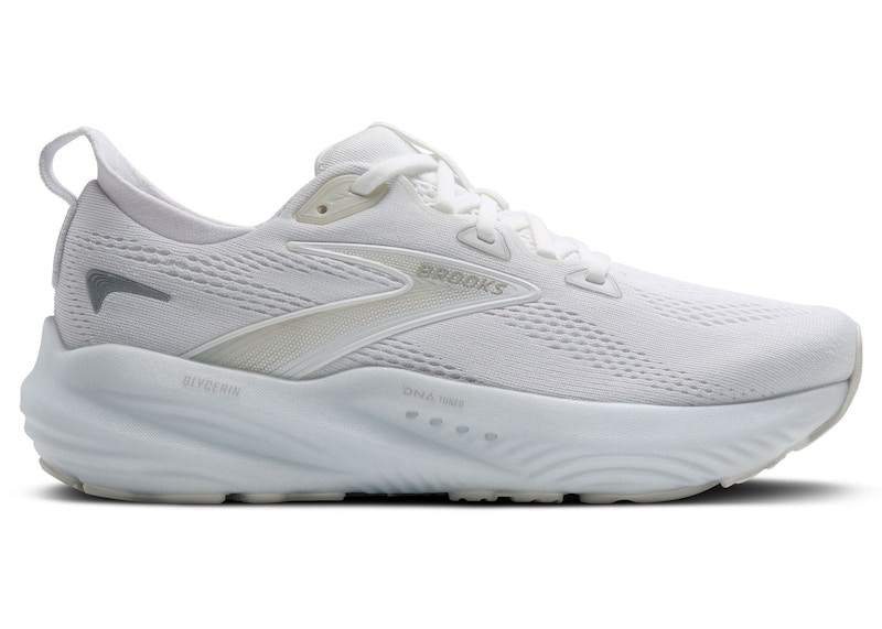 Pre-owned Brooks Glycerin 22 (women's) Sneakers In White/grey In Gray