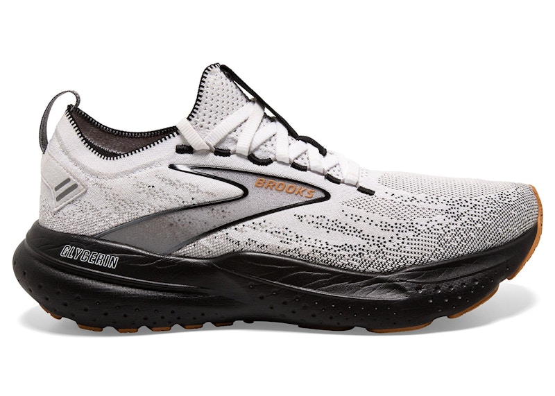 Pre-owned Brooks Men's Glycerin Stealthfit 21 Sneakers In White/grey/black