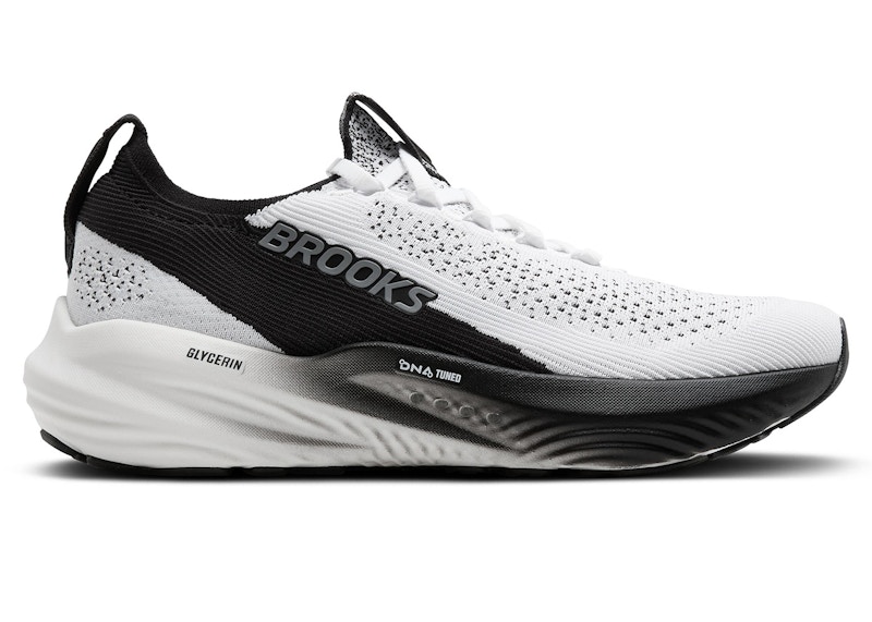 Pre-owned Brooks Glycerin Stealthfit 22 (women's) Sneakers In White/grey/black In Multi