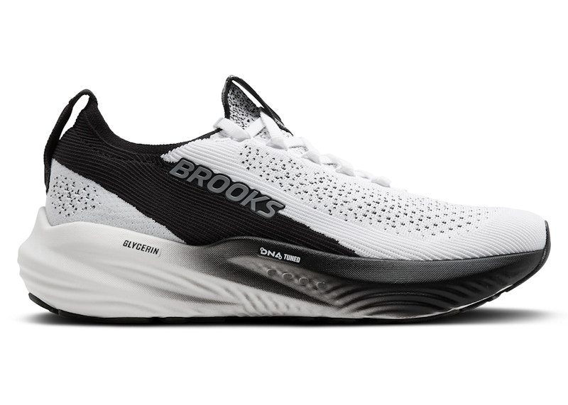 Pre-owned Brooks Men's Glycerin Stealthfit 22 Sneakers In White/grey/black In Multi