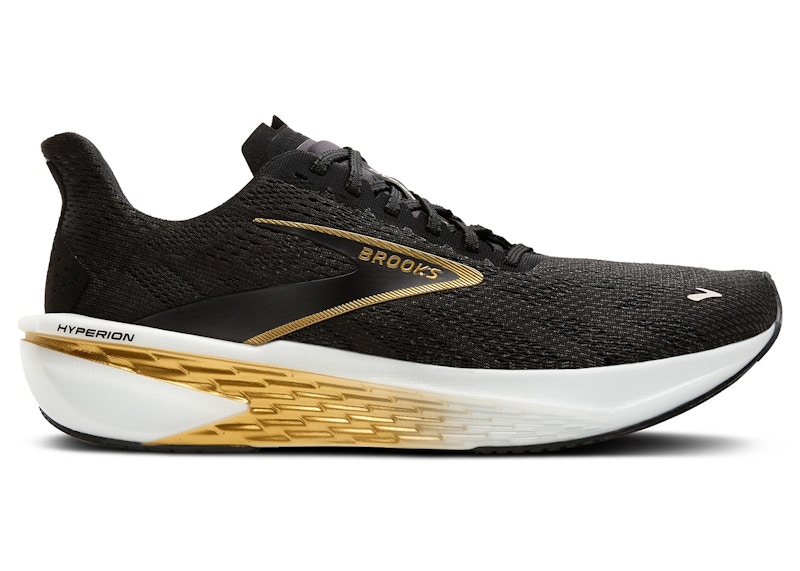 Pre-owned Brooks Men's Hyperion 2 Sneakers In Black/gold/pink